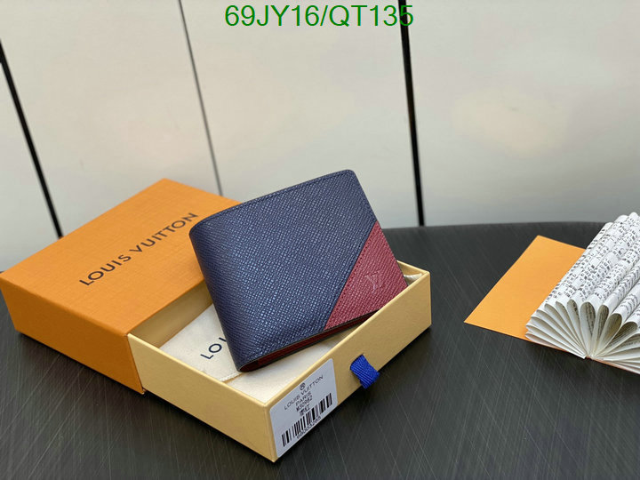 5A quality leather replica LV wallet Code: QT135