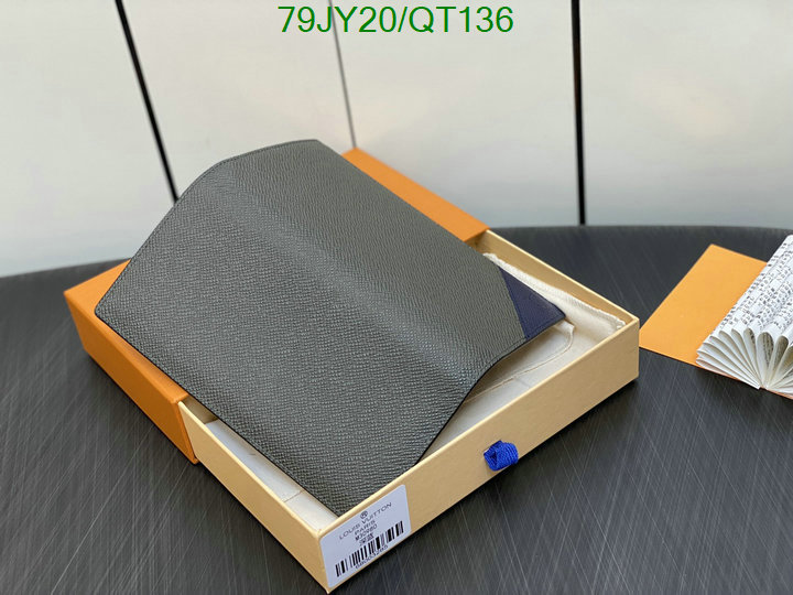 5A quality leather replica LV wallet Code: QT136
