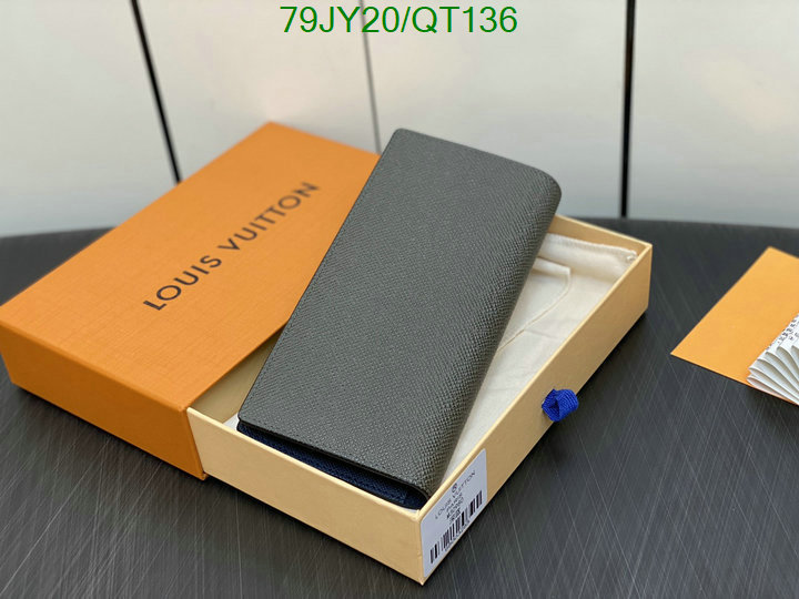 5A quality leather replica LV wallet Code: QT136