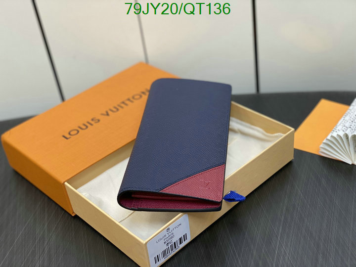 5A quality leather replica LV wallet Code: QT136