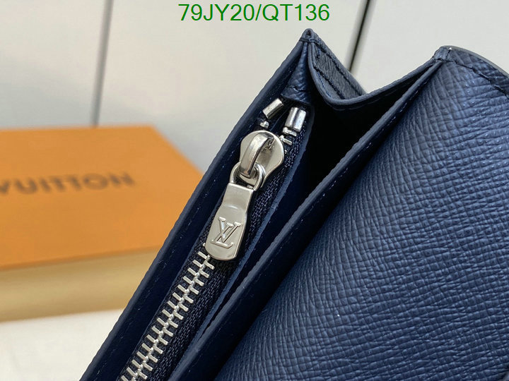 5A quality leather replica LV wallet Code: QT136