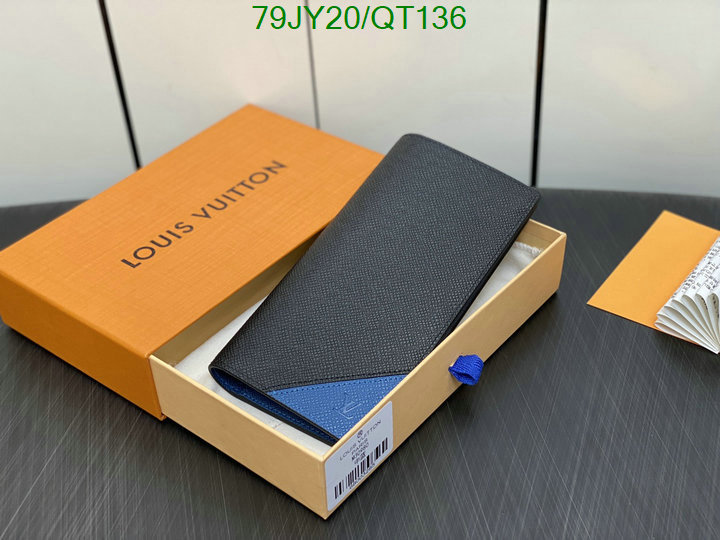 5A quality leather replica LV wallet Code: QT136