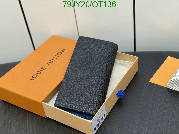 5A quality leather replica LV wallet Code: QT136