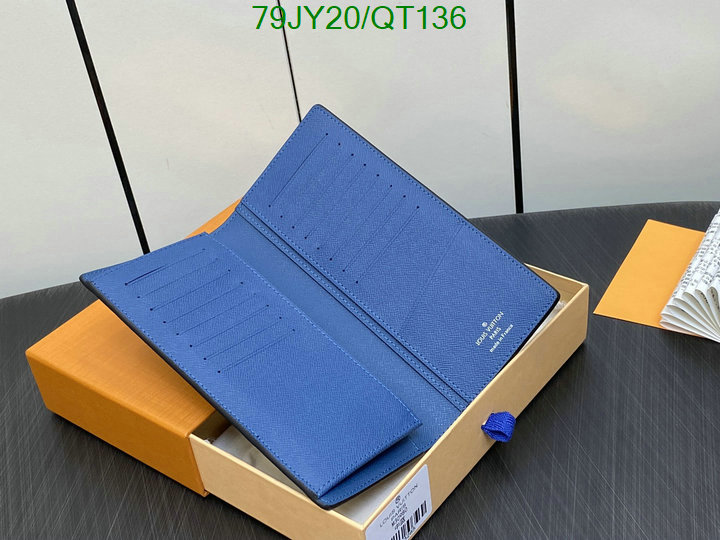 5A quality leather replica LV wallet Code: QT136