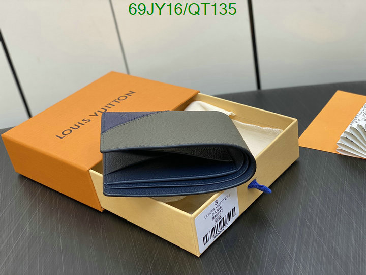 5A quality leather replica LV wallet Code: QT135