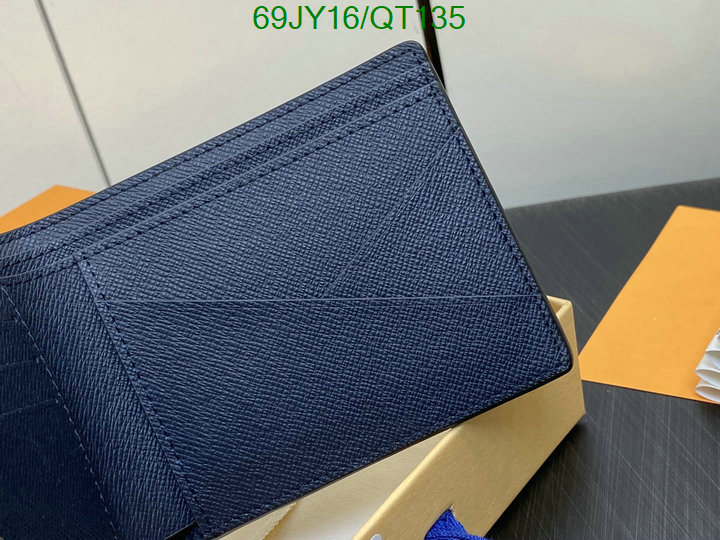 5A quality leather replica LV wallet Code: QT135