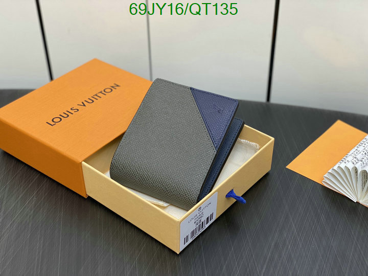 5A quality leather replica LV wallet Code: QT135