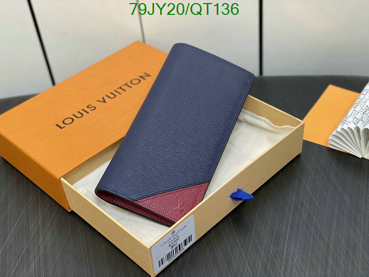 5A quality leather replica LV wallet Code: QT136