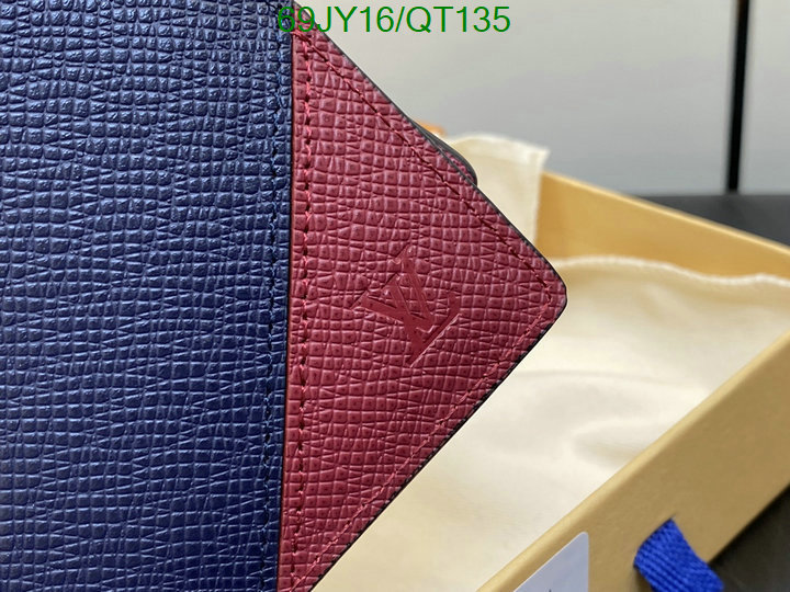 5A quality leather replica LV wallet Code: QT135
