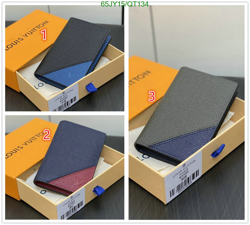 5A quality leather replica LV wallet Code: QT134