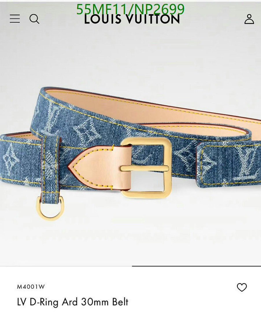 YUPOO-Louis Vuitton Fashion belts LV Code: NP2699