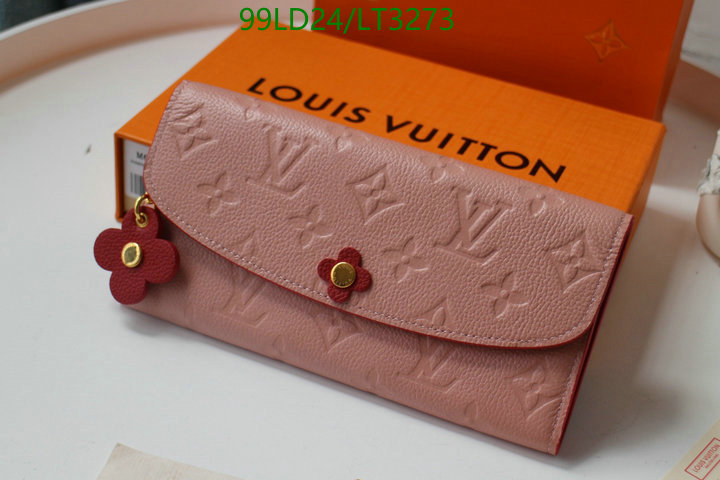 LV Bags-(Mirror)-Wallet-,Code: LT3273,$: 99USD