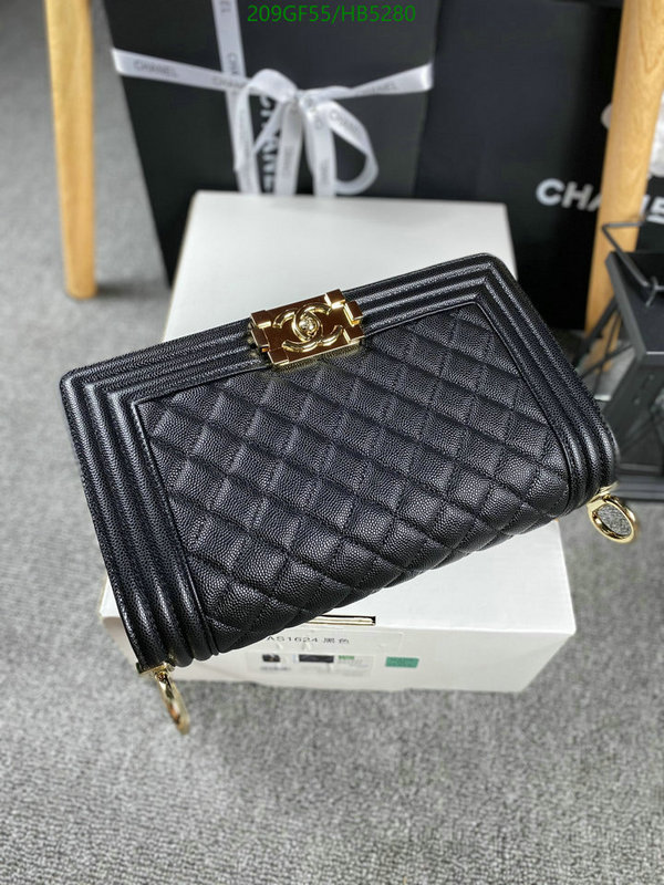 Chanel Bags -(Mirror)-Le Boy,Code: HB5280,$: 209USD