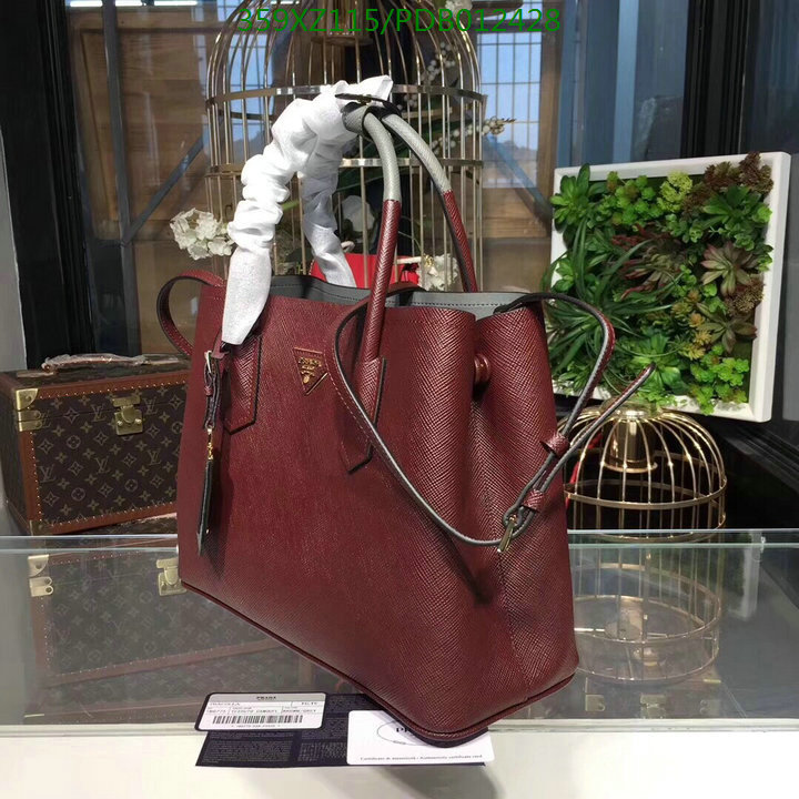 Prada Bag-(Mirror)-Handbag-,Code: PDB012428,$:359USD