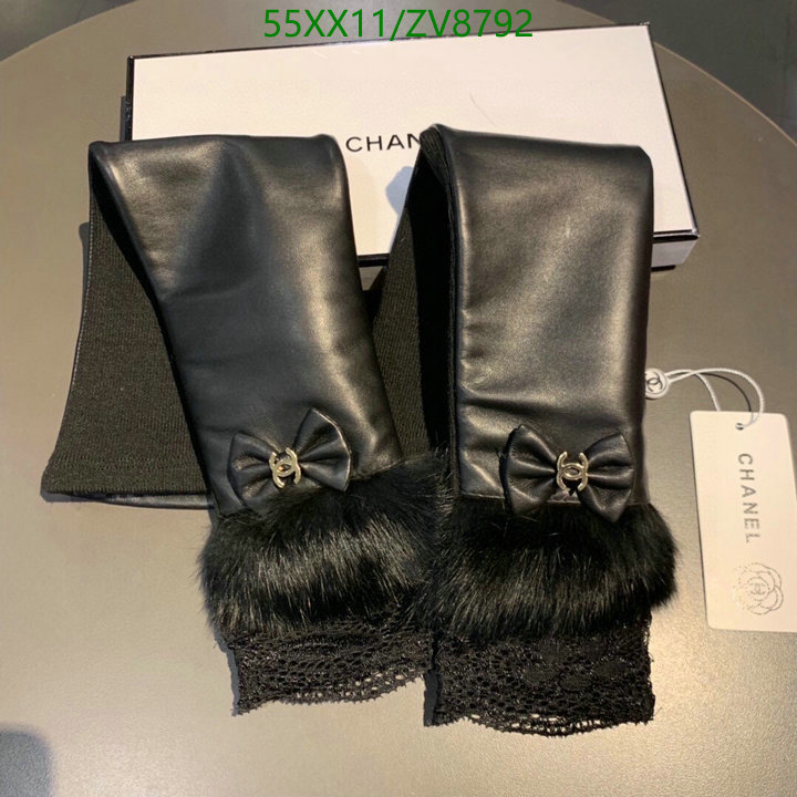 Gloves-Chanel, Code: ZV8792,$: 55USD