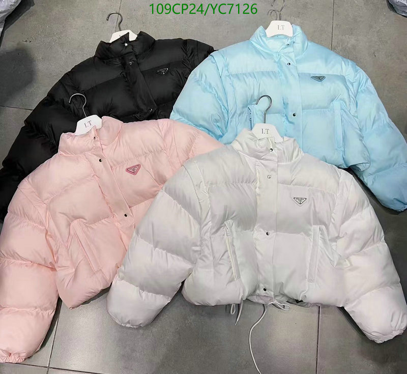 Down jacket Women-Prada, Code: YC7126,$: 109USD