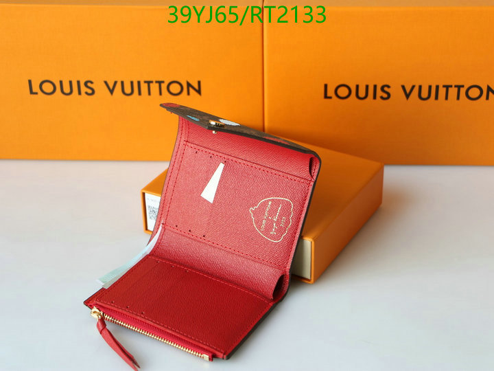 LV Bags-(4A)-Wallet-,Code: RT2133,$: 39USD