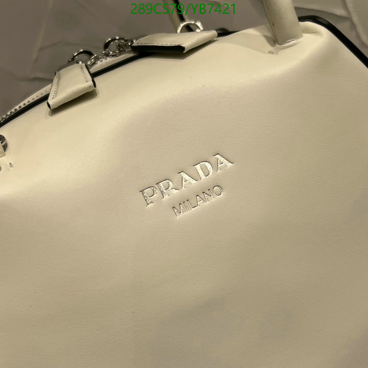 Prada Bag-(Mirror)-Handbag-,Code: YB7421,$: 289USD