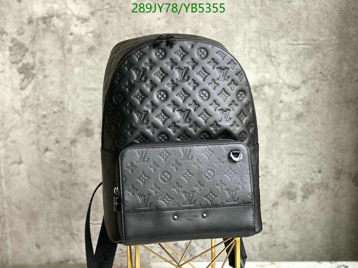 LV Bags-(Mirror)-Backpack-,Code: YB5355,$: 289USD