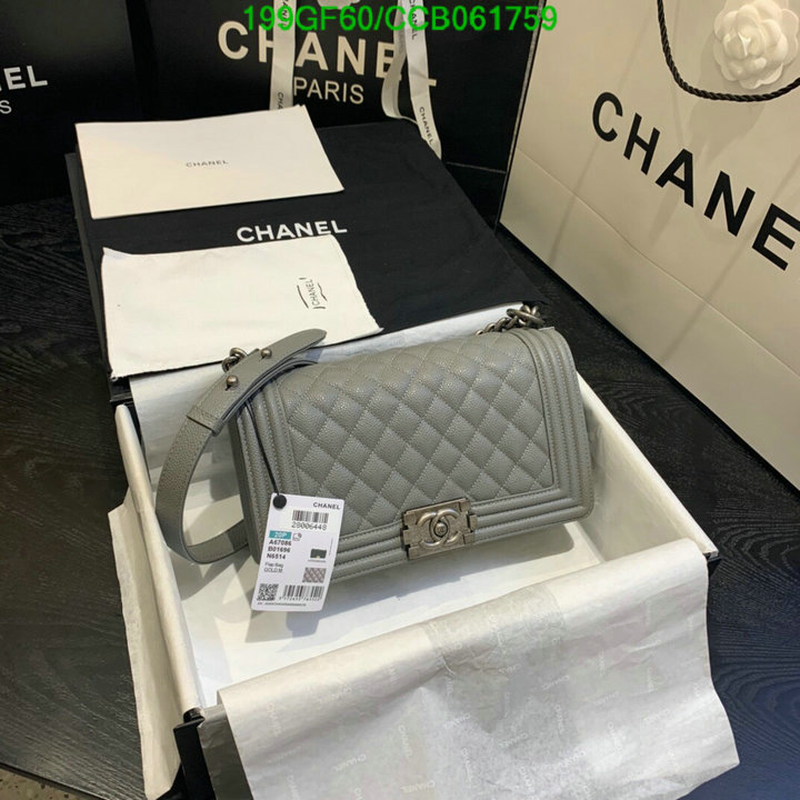 Chanel Bags -(Mirror)-Le Boy,Code: CCB061759,$: 199USD