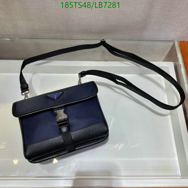 Prada Bag-(Mirror)-Diagonal-,Code: LB7281,$: 185USD