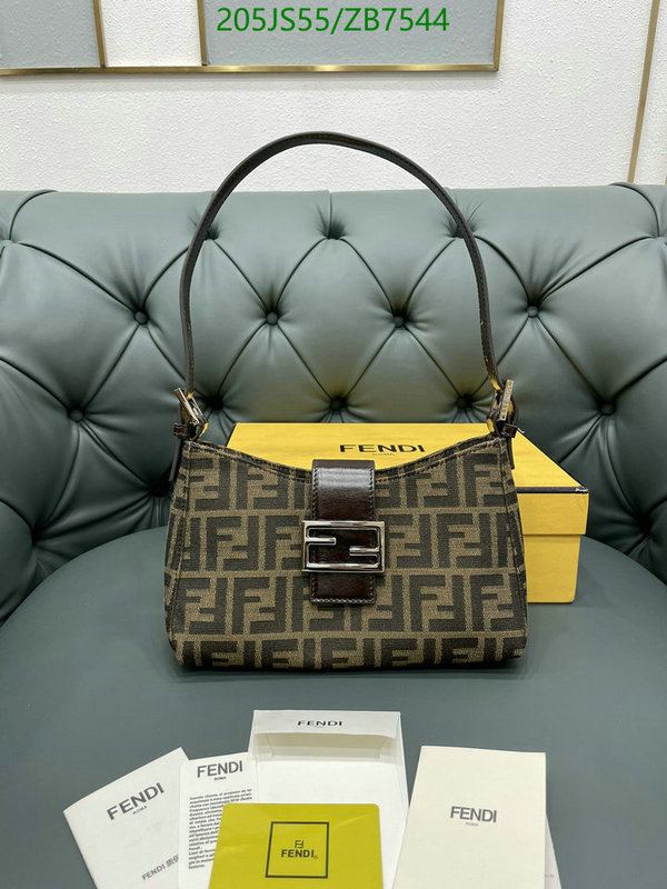 Fendi Bag-(Mirror)-Handbag-,Code: ZB7544,$: 205USD