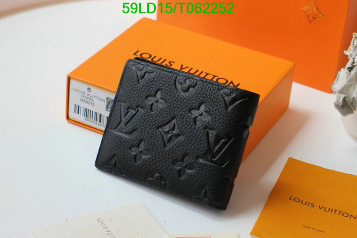 LV Bags-(Mirror)-Wallet-,Code: T062252,$: 59USD