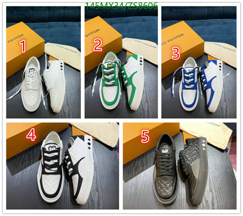 Men shoes-LV, Code: ZS8606,$: 145USD