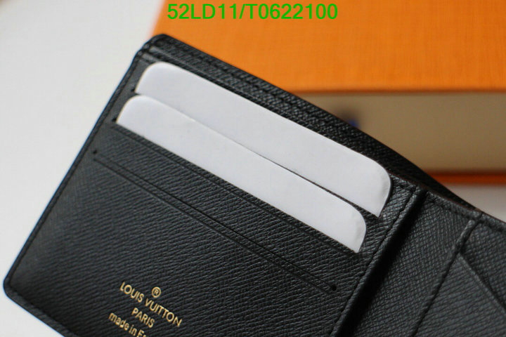 LV Bags-(Mirror)-Wallet-,Code: T0622100,$: 52USD