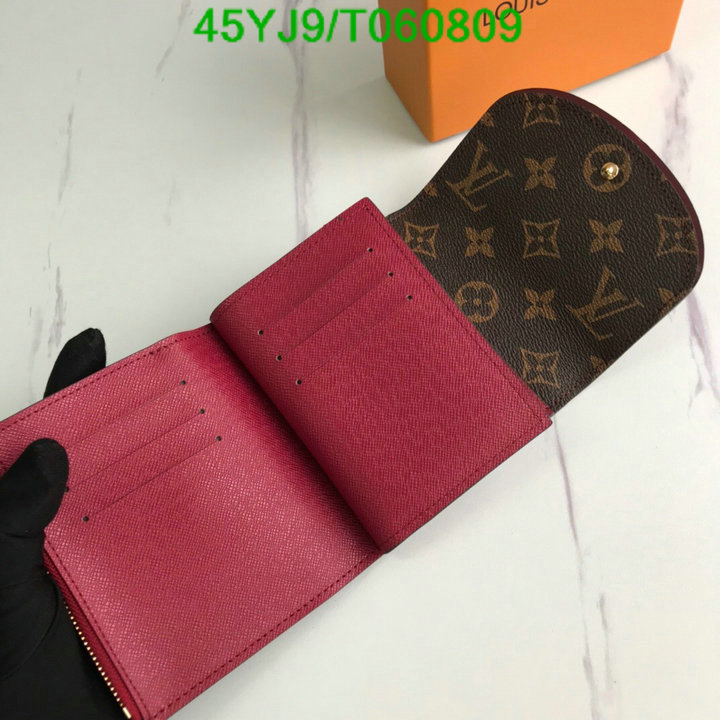 LV Bags-(4A)-Wallet-,Code: T060809,$: 45USD