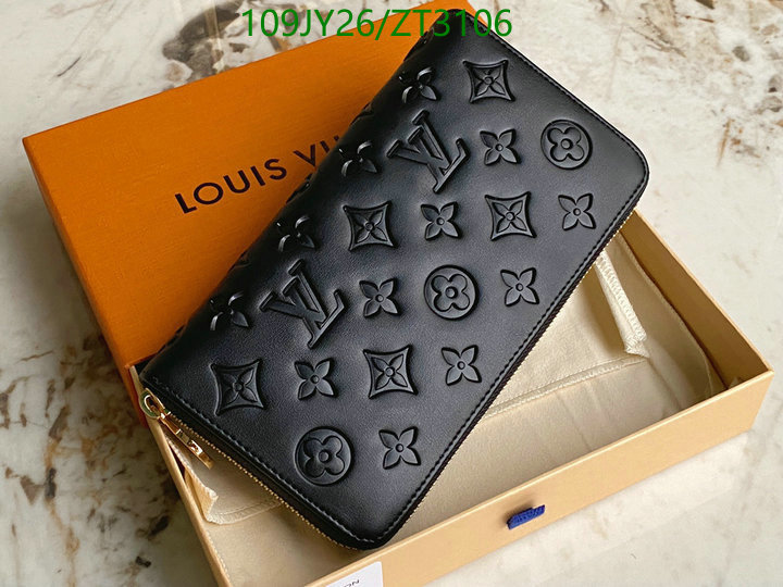 LV Bags-(Mirror)-Wallet-,Code: ZT3106,$: 109USD