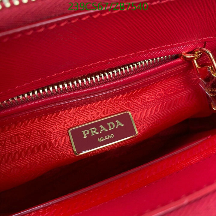 Prada Bag-(Mirror)-Handbag-,Code: ZB7540,$: 239USD