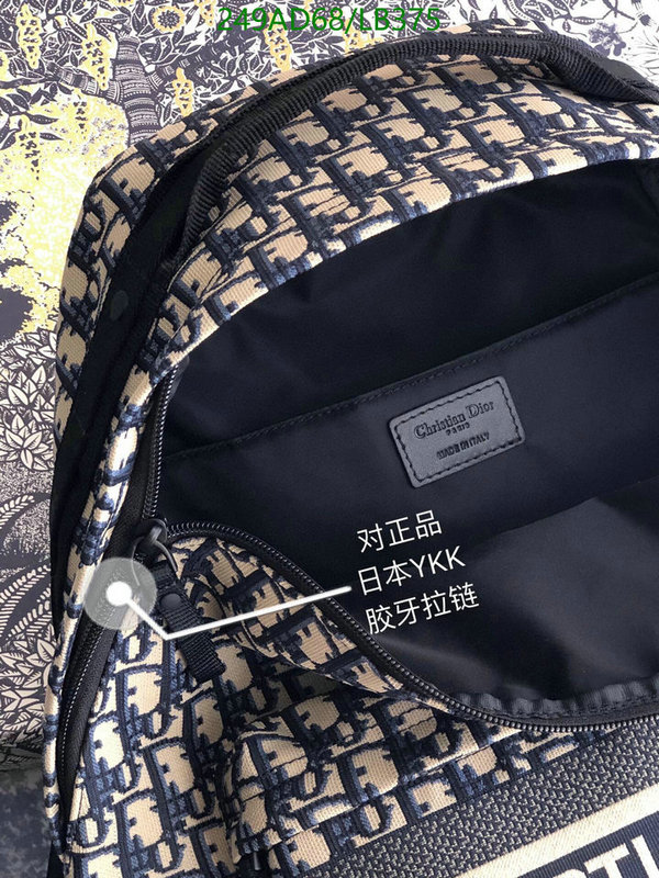 Dior Bags -(Mirror)-Backpack-,Code: LB375,$: 249USD