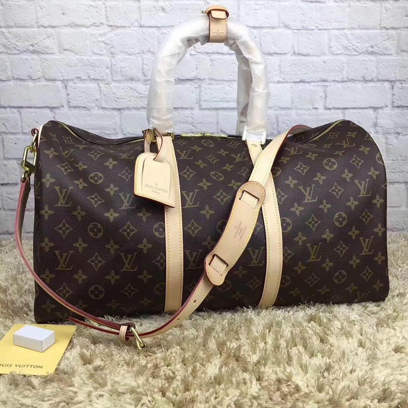 LV Bags-(Mirror)-Keepall BandouliRe 45-50-,Code: LB091201,