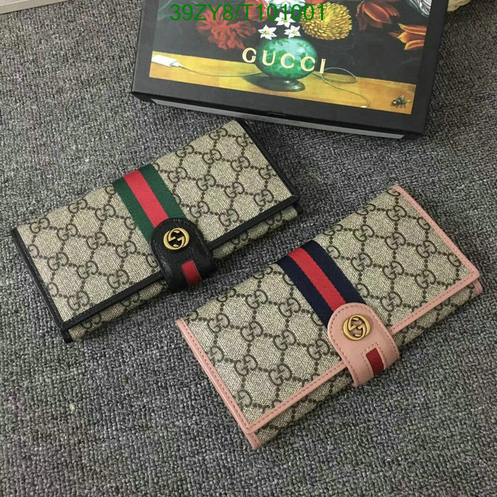 Gucci Bag-(4A)-Wallet-,Code: T101001,$:39USD