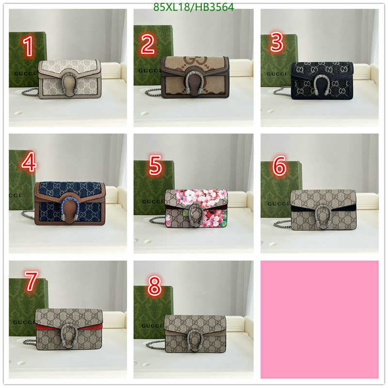 Gucci Bag-(4A)-Dionysus-,Code: HB3564,$: 85USD