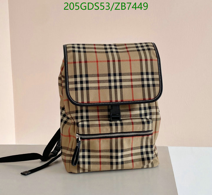 Burberry Bag-(Mirror)-Backpack-,Code: ZB7449,$: 205USD