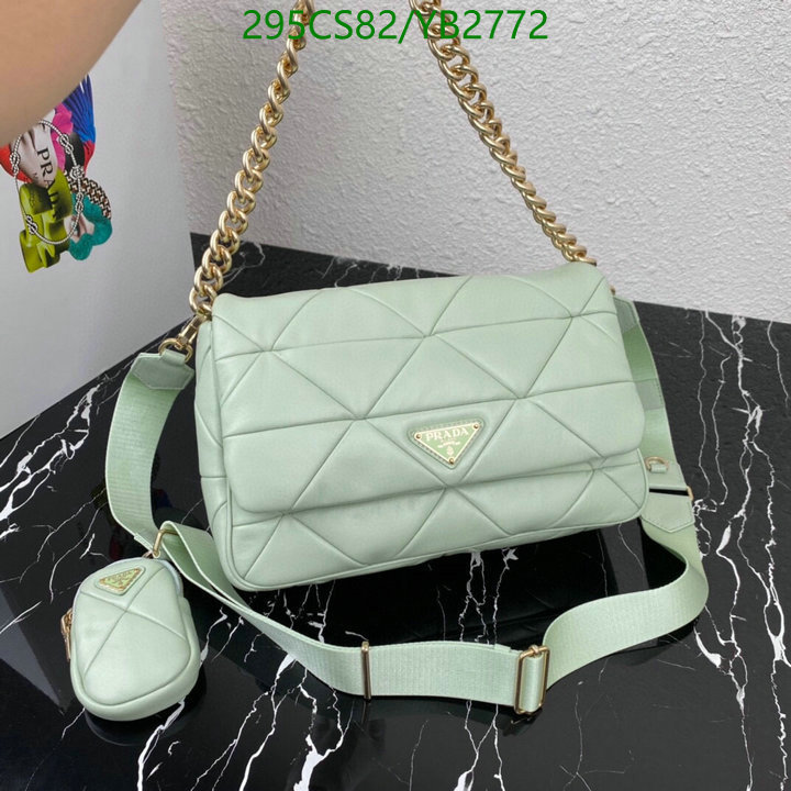 Prada Bag-(Mirror)-Diagonal-,Code: YB2772,$: 295USD