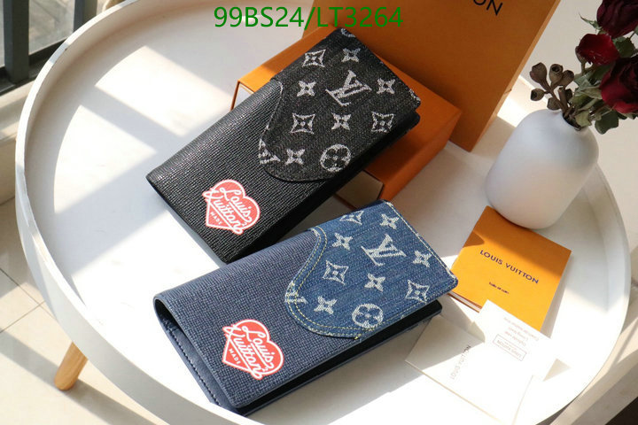 LV Bags-(Mirror)-Wallet-,Code: LT3264,$: 99USD