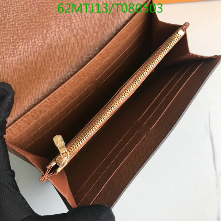 LV Bags-(4A)-Wallet-,Code: T080503,$: 62USD