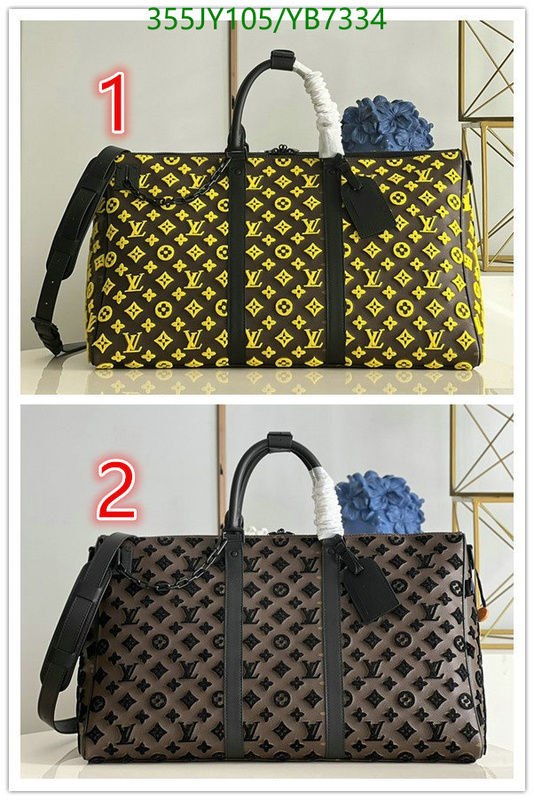 LV Bags-(Mirror)-Keepall BandouliRe 45-50-,Code: YB7334,$: 355USD