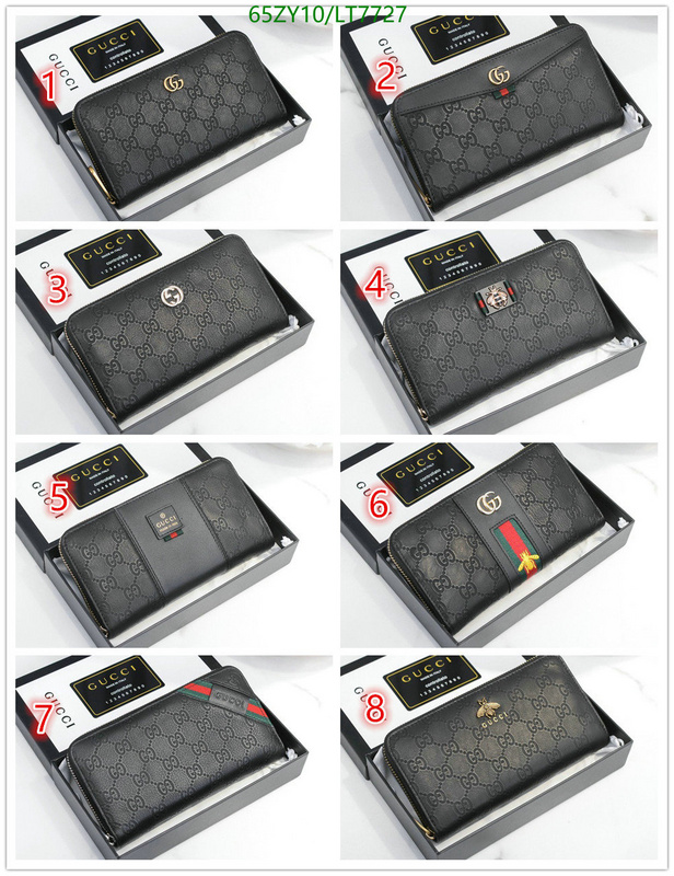 Gucci Bag-(4A)-Wallet-,Code: LT7727,$: 65USD