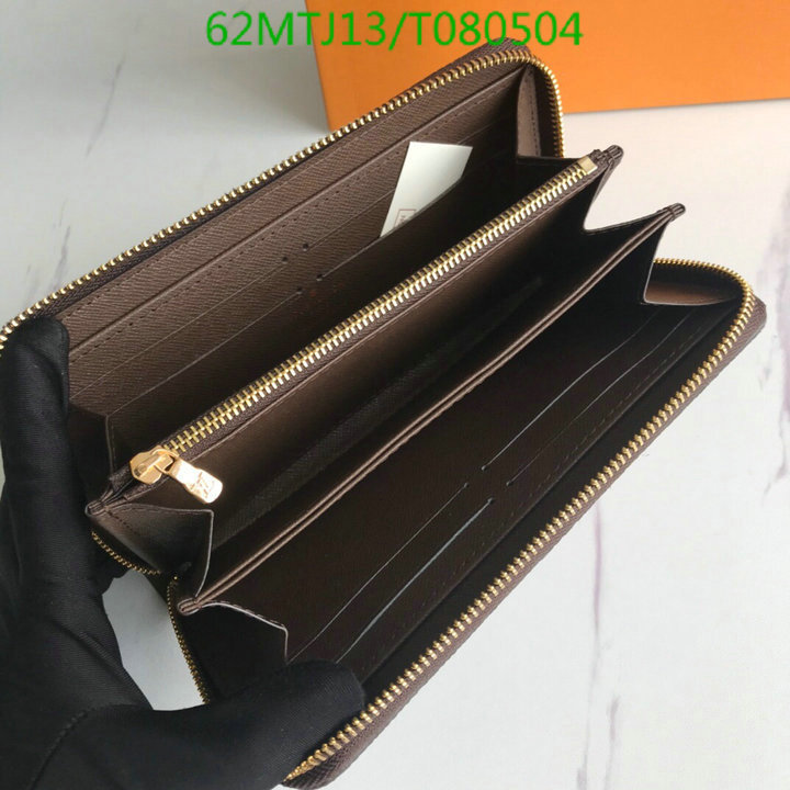 LV Bags-(4A)-Wallet-,Code: T080504,$: 62USD
