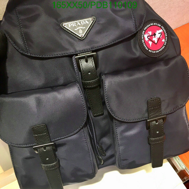 Prada Bag-(Mirror)-Backpack-,Code: PDB110109,$:165USD