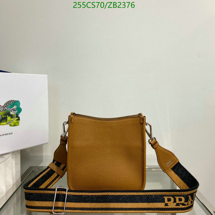 Prada Bag-(Mirror)-Diagonal-,Code: ZB2376,$: 255USD