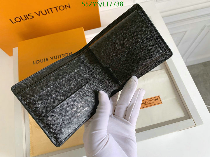 LV Bags-(4A)-Wallet-,Code: LT7738,$: 55USD