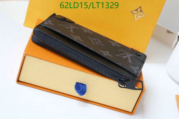LV Bags-(Mirror)-Wallet-,Code: LT1329,$: 62USD