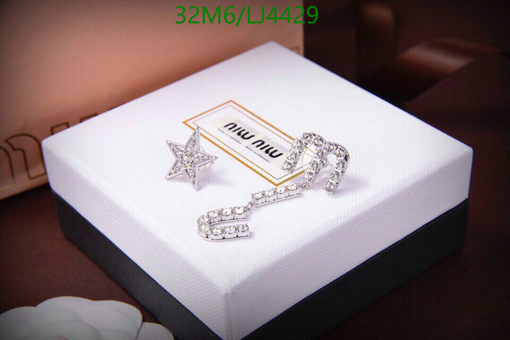 Jewelry-MiuMiu, Code: LJ4429,$: 32USD