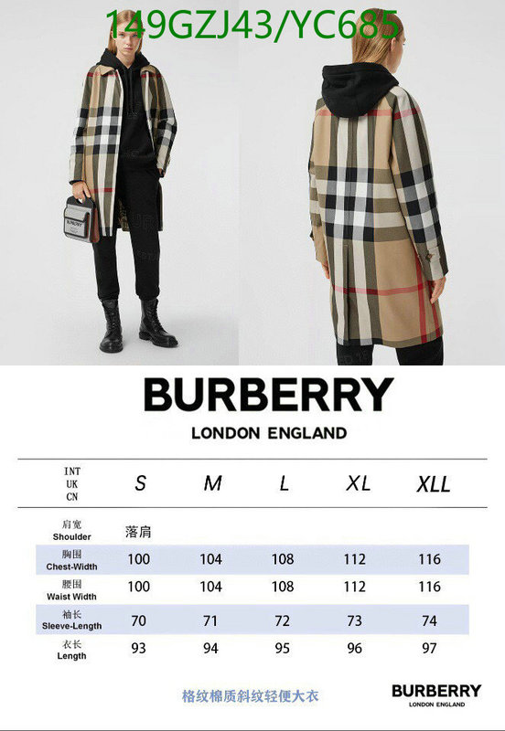 Down jacket Women-Burberry, Code: YC685,$: 149USD