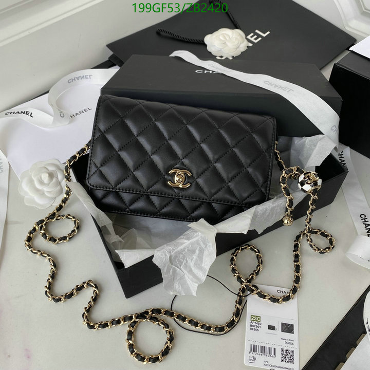 Chanel Bags -(Mirror)-Diagonal-,Code: ZB2420,$: 199USD